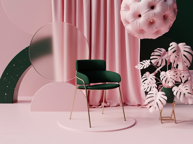 3d room pastel