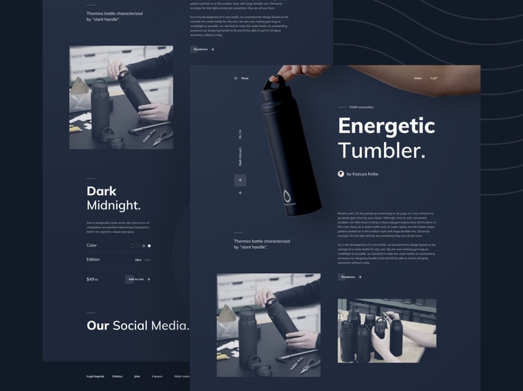dark mode website