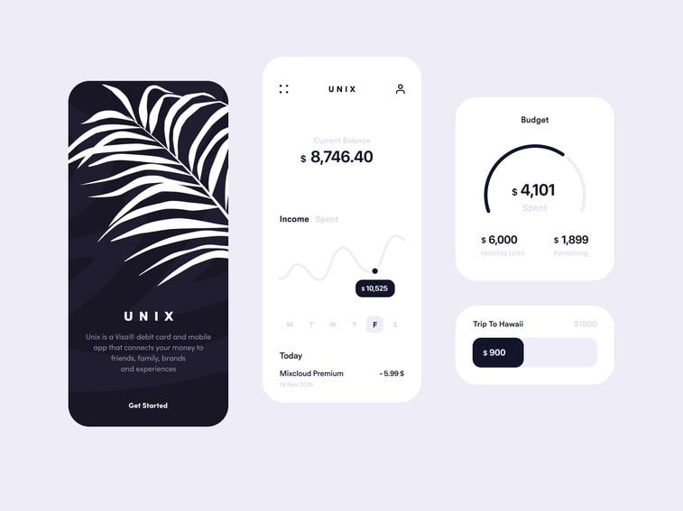 minimal banking app